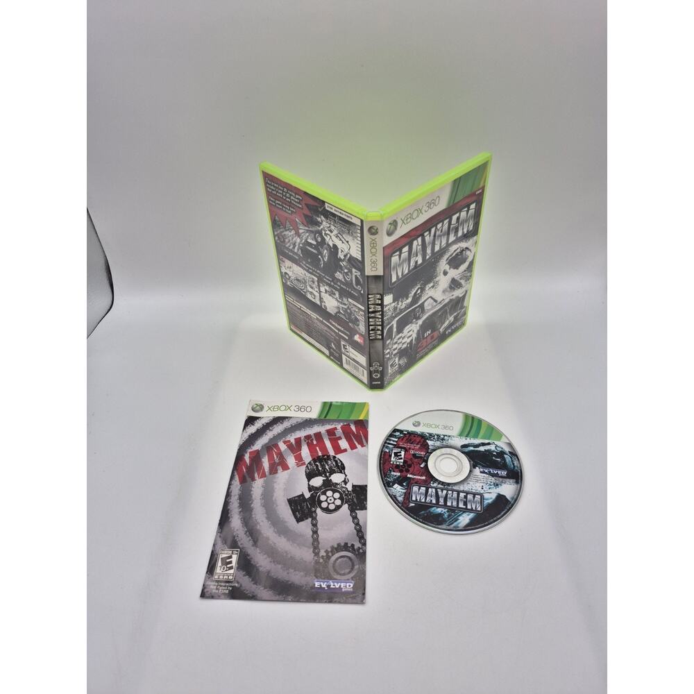 Mayhem (Microsoft Xbox 360, 2011) CIB Complete No Glasses Tested and Working